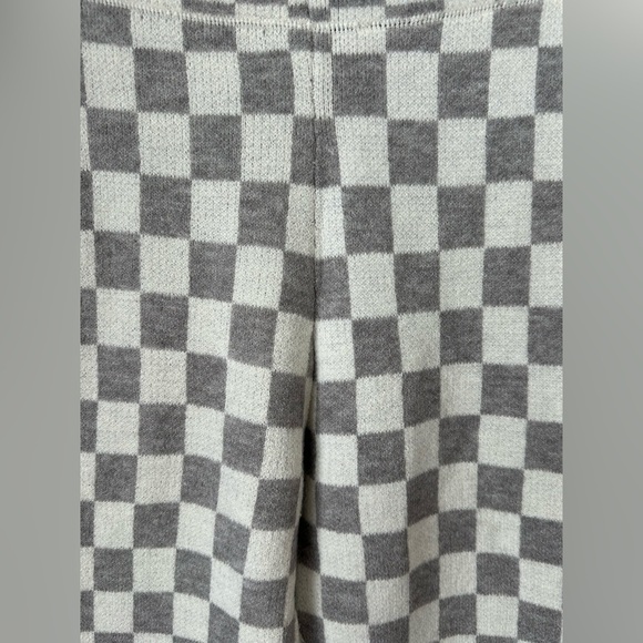 NWT 12th Tribe Clueless Grey Checkered Sweatpants. Size Large. - Picture 3 of 6